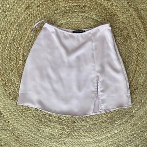 NWOT Lilac Mini Skirt with side slit